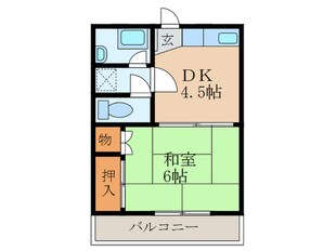 平島コ－ポの物件間取画像